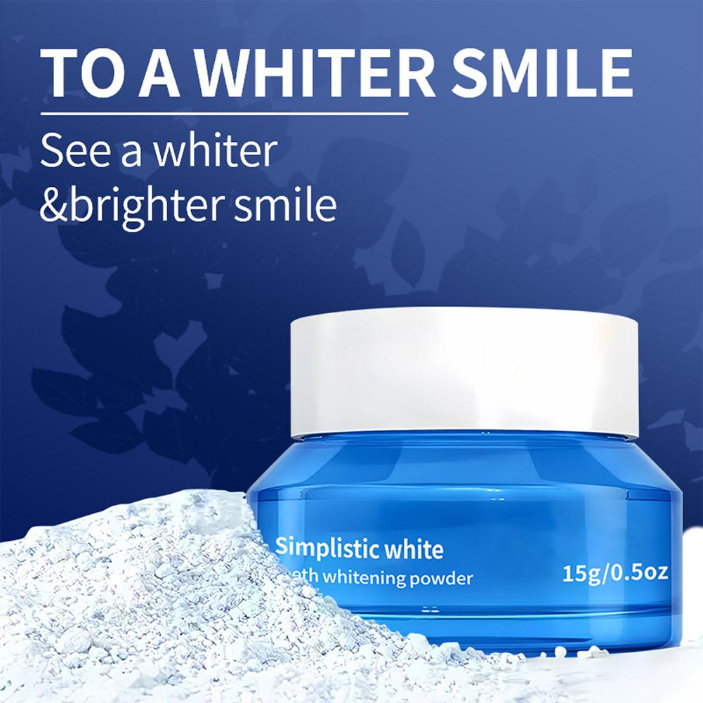 Teeth Paint Whitening - Polvere Sbiancante per Denti Simplistic White,