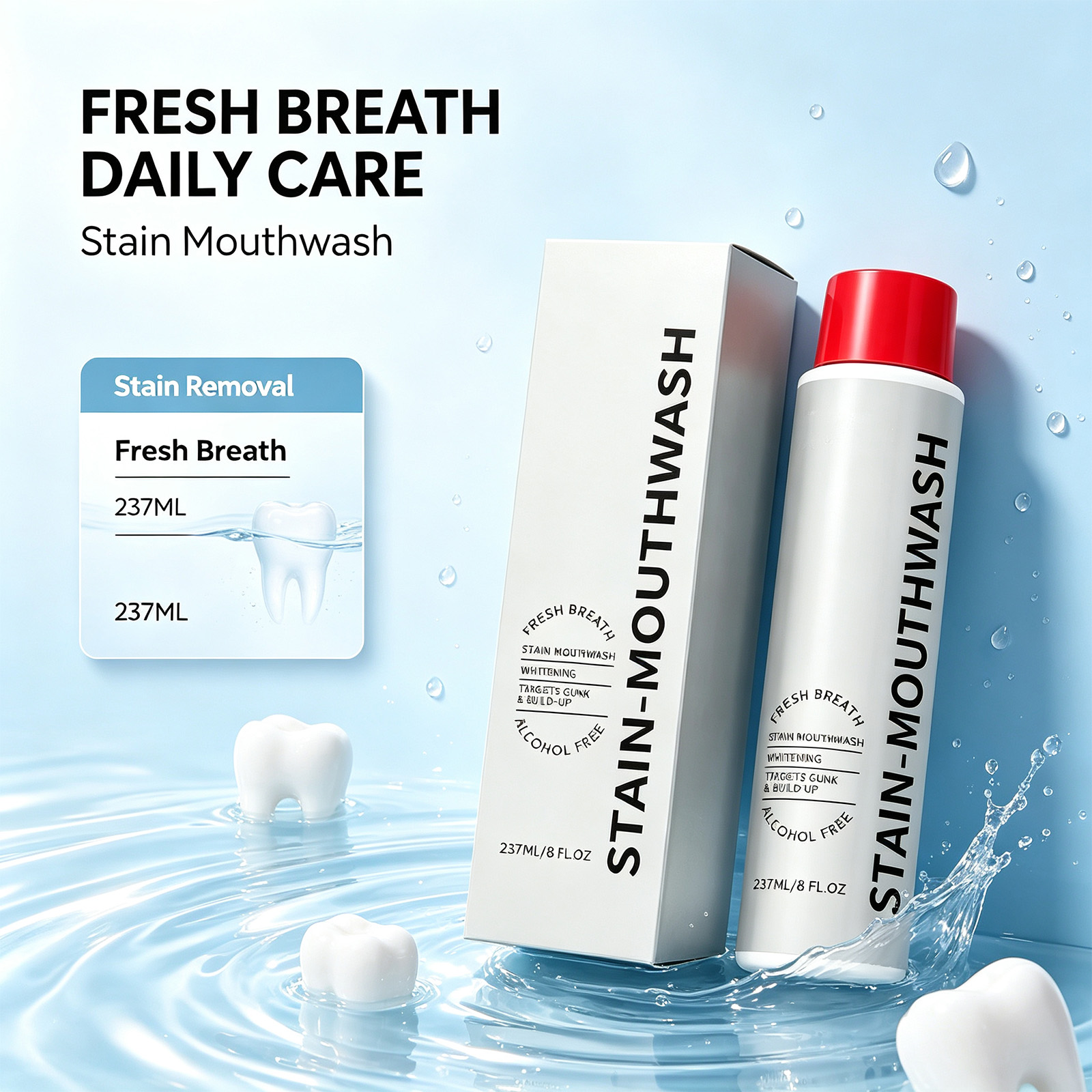 Collutorio Sbiancante Senza Al - Whitening Mouthwash recensione e prezzo