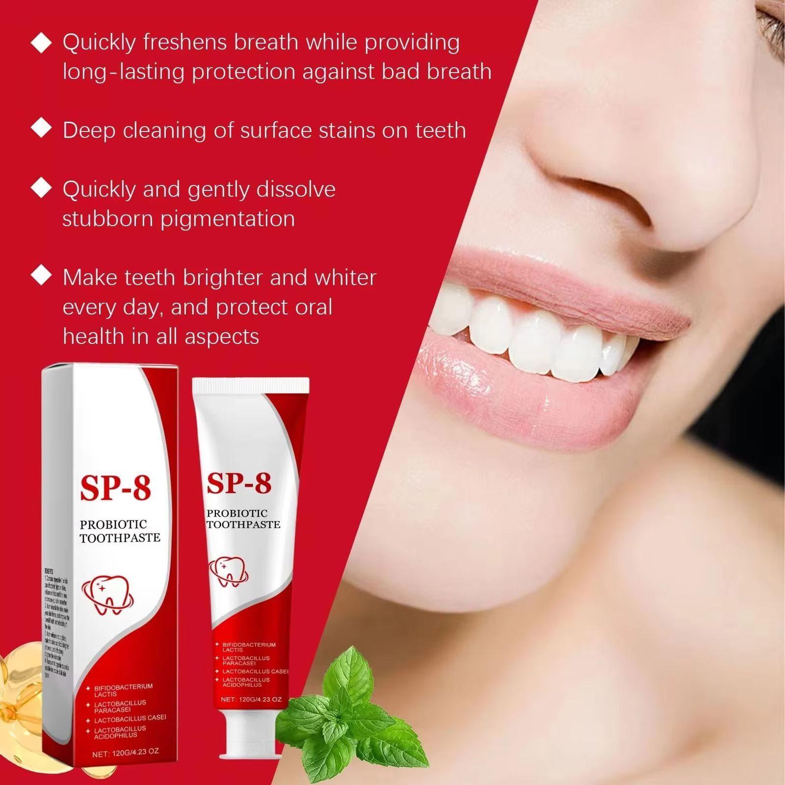 Dentifricio sbiancante probiot - Teeth Whitening (Bleaching) recensione e prezzo